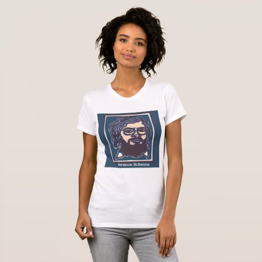 Terence McKenna Tee by FacePrints Tシャツ (正面フル)