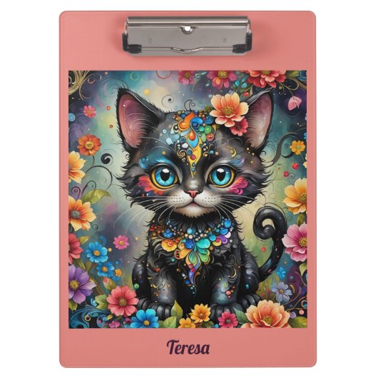 TERESA ～かわいい黒猫～ クリップボード (正面)