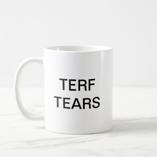 TERFはマグを引き裂きます コーヒーマグカップ (左)