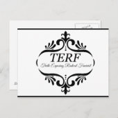 TERF – 過激なフェミニストを暴露する真実 ポストカード (正面/裏面)