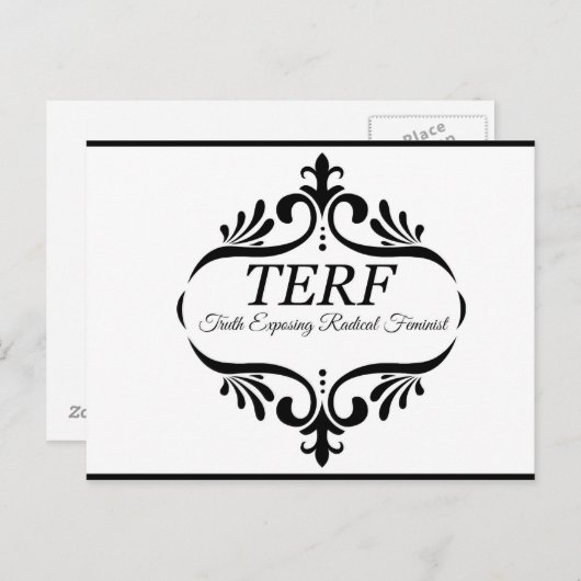 TERF – 過激なフェミニストを暴露する真実 ポストカード (正面/裏面)