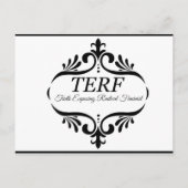 TERF – 過激なフェミニストを暴露する真実 ポストカード (正面)