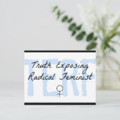 TERF – 過激なフェミニストを暴露する真実 ポストカード (スタンド正面)