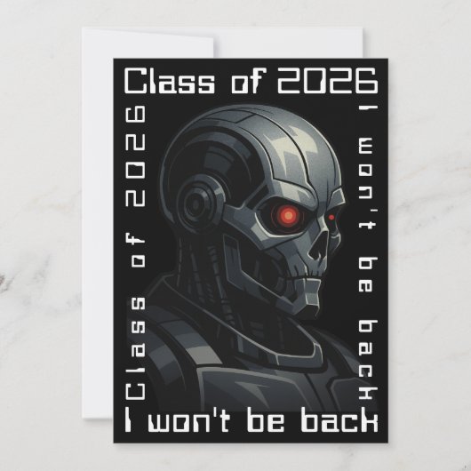 Terminator Skull Graduation Class of 2026 Design シーズンカード (正面)