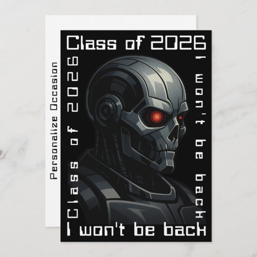 Terminator Skull Graduation Class of 2026 Design シーズンカード (正面/裏面)