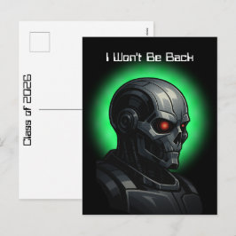 Terminator Skull Graduation Class of 2026 Graphic シーズンポストカード