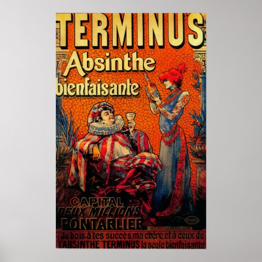Terminus AbsintheヴィンテージポスターEurope ポスター (正面)