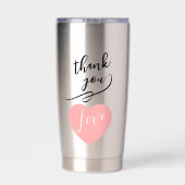 Termo de acero inoxidable para San Valentin 保温保冷タンブラー (背面)