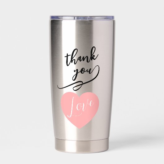 Termo de acero inoxidable para San Valentin 保温保冷タンブラー (背面)