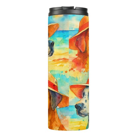 Termo perros en el mar  タンブラー (裏面)