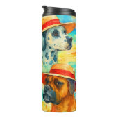 Termo perros en el mar  タンブラー (回転右)