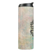 Termo U Floral Monogram Letter タンブラー (回転左)