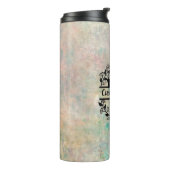 Termo W Floral Monogram Letter タンブラー (回転左)