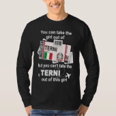 Terni Boarding Pass Terni Girl Terni Tシャツ (正面)