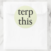 Terpこの円形の軽いステッカー ラウンドシール (バッグ)