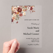 Terra Cotta  アクリル招待状 (インサイチュ (ポータブル))