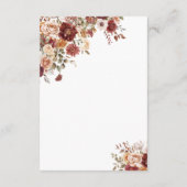 Terra Cotta Enclosure Card Details エンクロージャーカード (裏面)