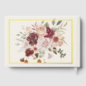 Terra Cotta green foil Wedding Guest Book ゲストブック (裏面)