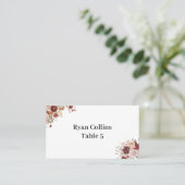 Terra Cotta Green Place Cards プレイスカード (スタンド正面)