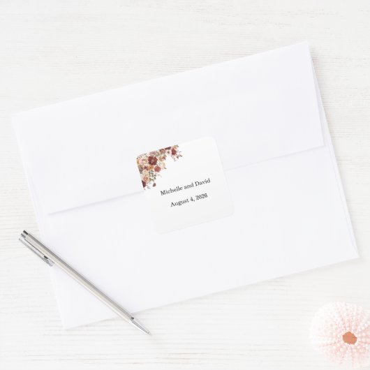 Terra Cotta Wedding, Reception, スクエアシール (封筒)