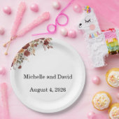 Terra Cotta Wedding, Reception, Dinner Napkins ペーパープレート (パーティー)