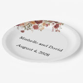 Terra Cotta Wedding, Reception, Dinner Napkins ペーパープレート (アングル)