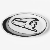 Terra Damnataのグリフィンクラシックラウンドステッカー ペーパープレート (アングル)