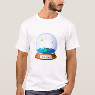 Terra Plana em um globo Tシャツ