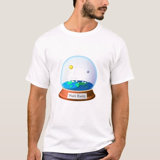 Terra Plana em um globo Tシャツ (正面)
