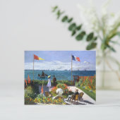 Terrace at Sainte Adresse, Claude Monet ポストカード (スタンド正面)