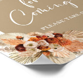 TerracotaはSのために感謝していオレンジのボホ来を燃やした ポスター (角)