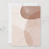 Terracota Boho結婚の日救付のカスタム写真 セーブザデート (裏面)