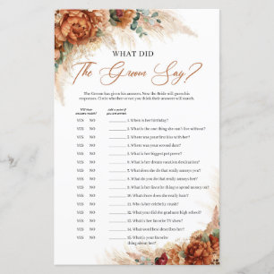 Terracota burgundyフローラ新郎は何と言った