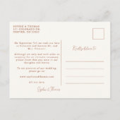 Terracota Folids写真の飛び出しのお知らせ ポストカード (裏面)