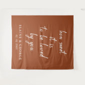 Terracottaの写真の背景結婚は甘い タペストリー (正面(横))