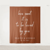 Terracottaの写真の背景結婚は甘い タペストリー (正面)