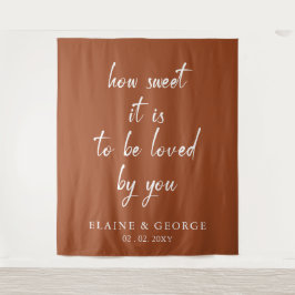 Terracottaの写真の背景結婚は甘い タペストリー