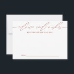 Terracottaアドバイスfor Newlyweds Keepsake Card アドバイスカード<br><div class="desc">美しくデザインされたカードユニークは結婚、お客様が心から感じるアドバイスと新郎新婦との願いを共有する方法を提供する。あなたの特別な日に個人的なtouchを追加するのに理想的な、これらのカードは幸せなカップルのための大切なキープサケを確保する。結婚披露宴、ブライダルシャワー、婚約パーティに最適。</div>