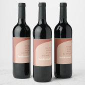 Terracottaアーチペアは花嫁のメイドであることによく ワインラベル (ボトル)