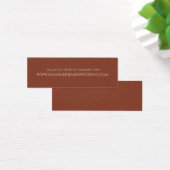 Terracottaエレガントの結婚WebサイトRsvpカード (デスク)