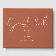 Terracottaエレガントスクリプ結婚ト