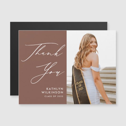 TerracottaエレガントScript Photo GRADありがとう (正面/裏面)