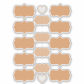 Terracottaカラービニールラベルを作成 シール (正面)