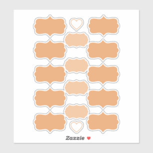 Terracottaカラービニールラベルを作成 シール