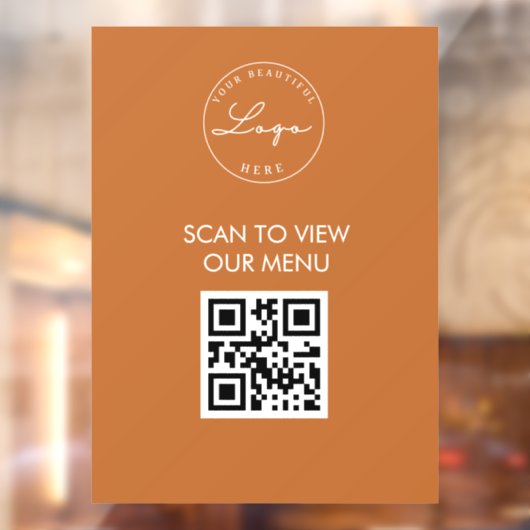 Terracottaスキャン私のQRコード価格表メニューの記号 ウィンドウサイン (シート2)