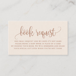 TerracottaスクかわいらしリプトBohoブックリクエストカード プレイスカード