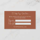 Terracottaスタイリッシュフレンド紹介カードを参照 紹介カード (裏面)