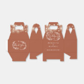 Terracottaストリングライトフローラ結婚ズ フェイバーボックス (折り畳みなし)