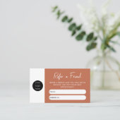 Terracottaビジネスは友人の紹介カードを参照 名刺 (スタンド正面)