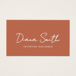 TerracottaミニマルモダンリストQRコードプロファイルカード